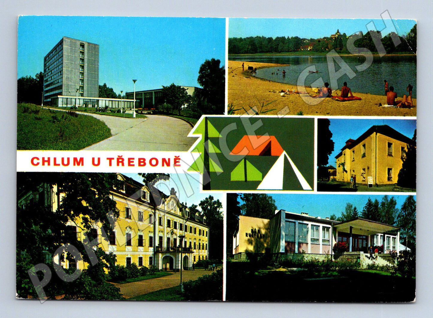 Pohlednice Chlum u Třeboně rekreační oblast (M14896)