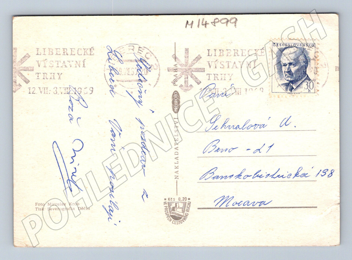 Pohlednice Liberec více záběrů (M14899)