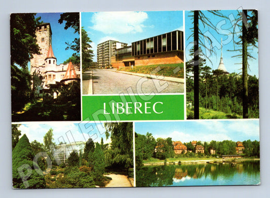 Pohlednice Liberec 1977 koláž (M14901)
