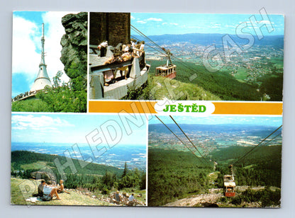 Pohlednice Ještěd lanovka Československo (M14906)