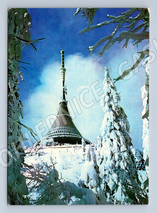 Pohlednice Ještěd zimní motiv (M14914)