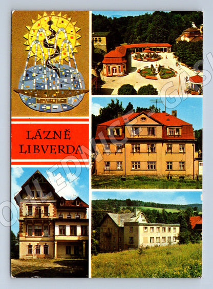 Pohlednice Lázně Libverda historická více záběrů (M14915)