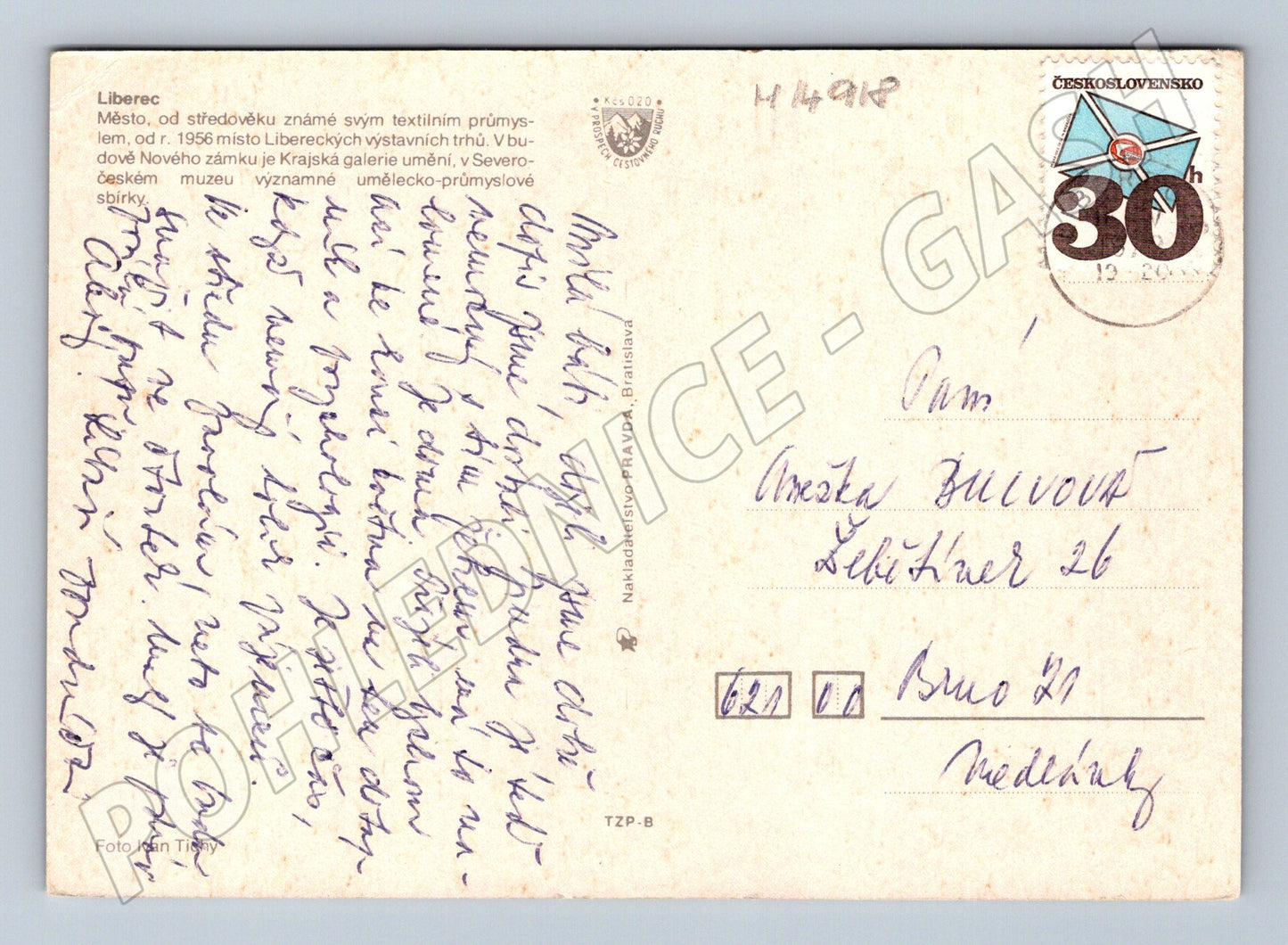 Pohlednice Liberec Historie více záběrů (M14918)