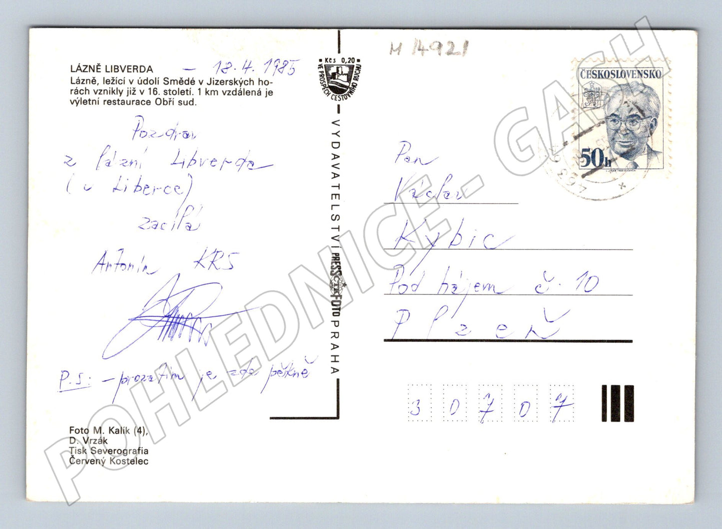 Pohlednice Obří sud Lázně Libverda (M14921)