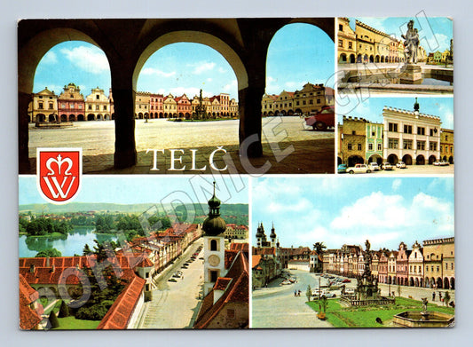 Pohlednice Telč náměstí (M14925)
