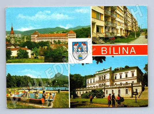 Pohlednice Bílina lázeňské město 70. léta (M14927)