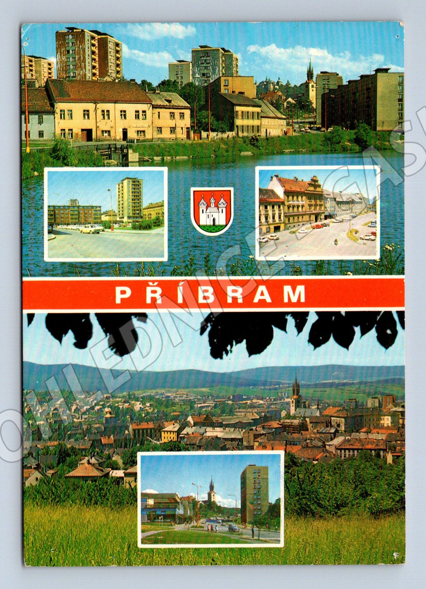 Pohlednice Příbram panorama víceobrázková (M14929)
