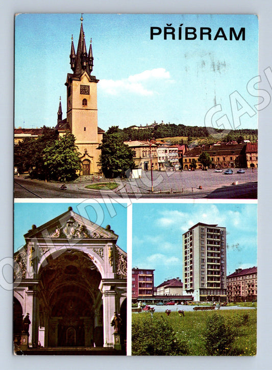 Pohlednice Příbram více záběrů (M14931)