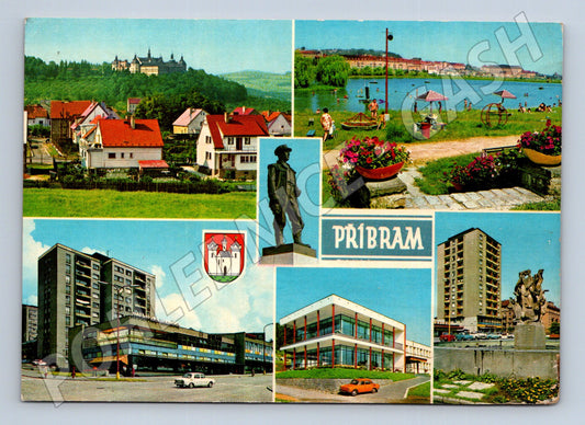 Pohlednice Příbram více pohledů (M14932)