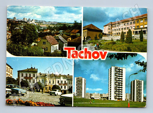 Pohlednice Tachov náměstí a sídliště (M14950)