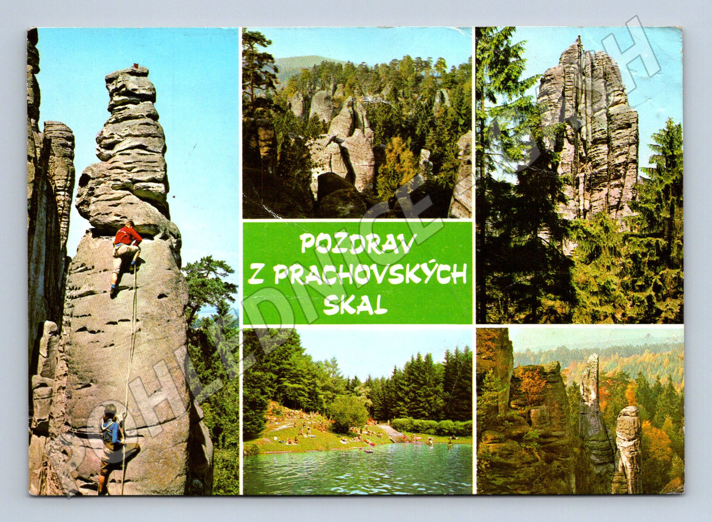 Pohlednice Pozdrav z Prachovských skal, Český ráj (M14954)