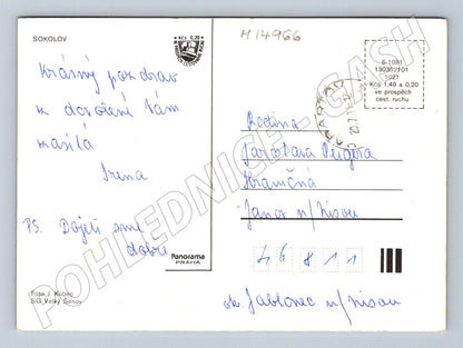Pohlednice Sokolov více pohledů na město (M14966)