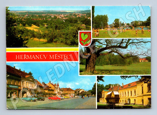 Pohlednice Heřmanův Městec více záběrů (M14978)