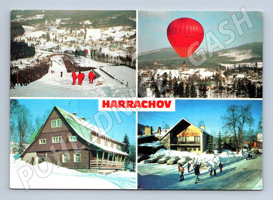 Pohlednice Harrachov zimní sporty (M14999)
