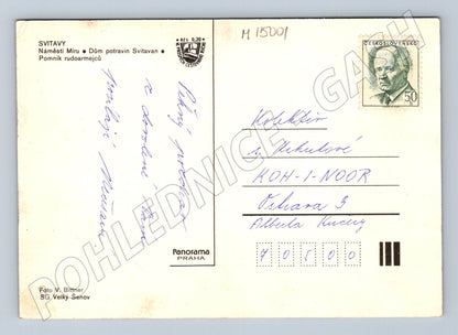 Pohlednice Svitavy historická více záběrů města (M15001)