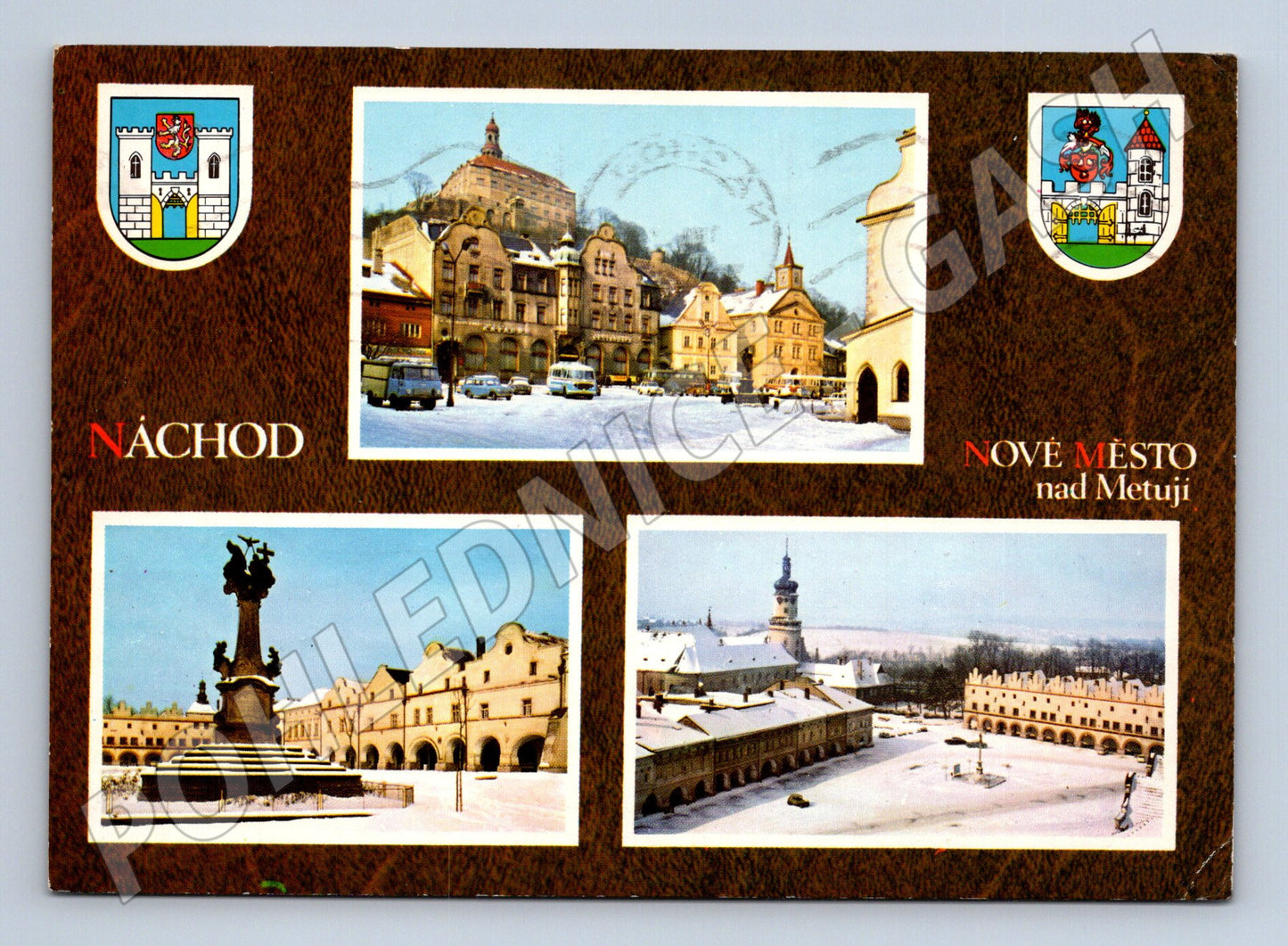 Pohlednice Historická Náchod a Nové Město (M15007)