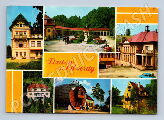 Pohlednice Lázně Libverda koláž (M15018)