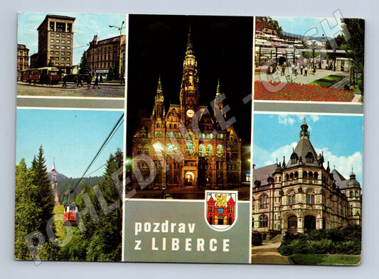 Pohlednice Liberec historická více motivů (M15026)