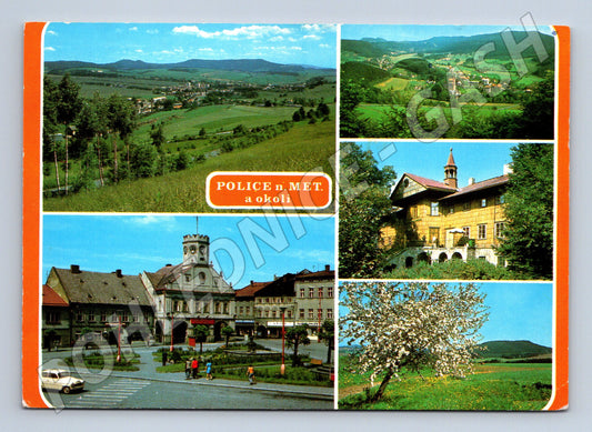 Pohlednice Police nad Metují (M15042) – historická koláž 1981