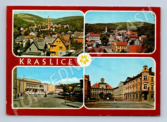 Pohlednice Kraslice více záběrů města (M15048)