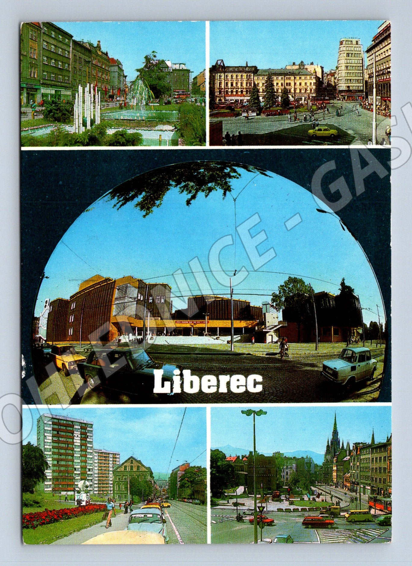 Pohlednice Liberec – více pohledů, použitá (M15057)