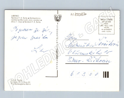 Pohlednice Liberec – více pohledů, použitá (M15057)