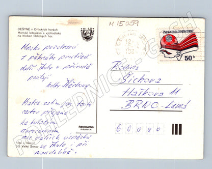 Pohlednice Deštné v Orlických horách 1984 (M15059)
