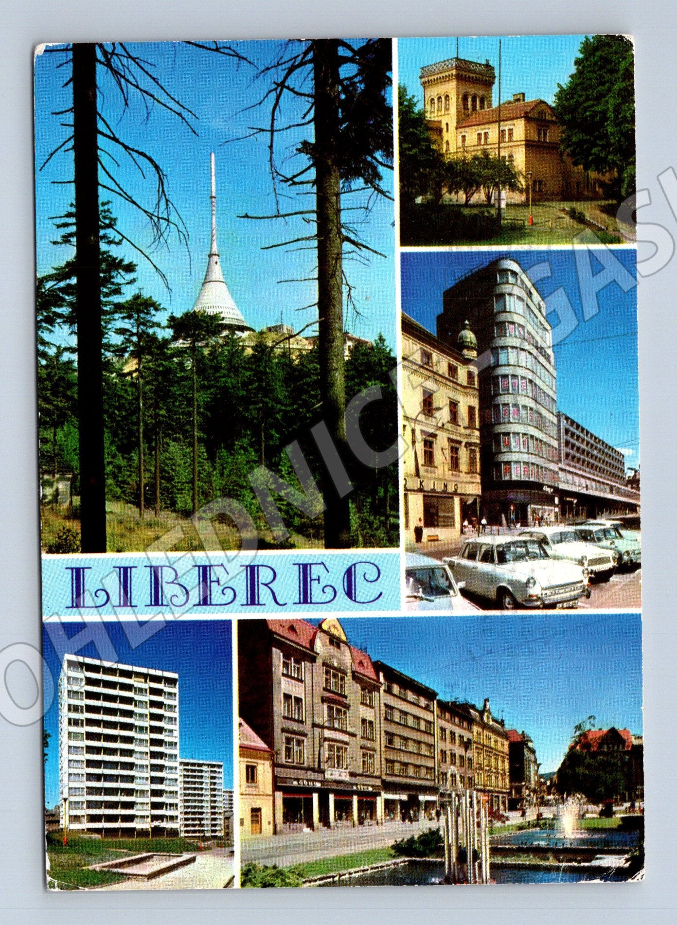 Pohlednice Liberec – hotel Ještěd, ČSSR (M15063)