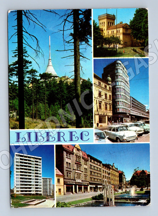 Pohlednice Liberec – hotel Ještěd, ČSSR (M15063)