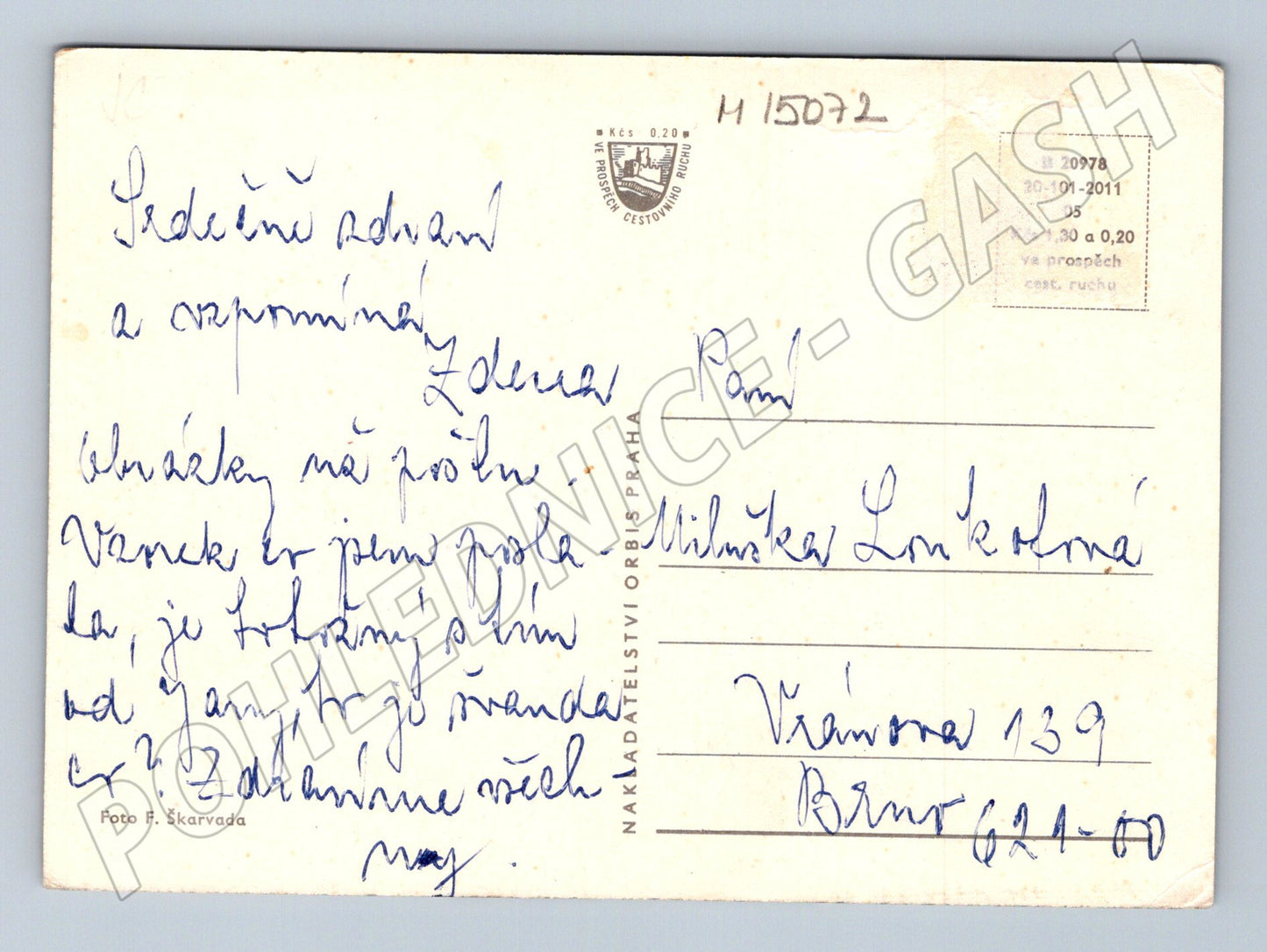 Pohlednice Jičín – koláž města, popsaná (M15072)