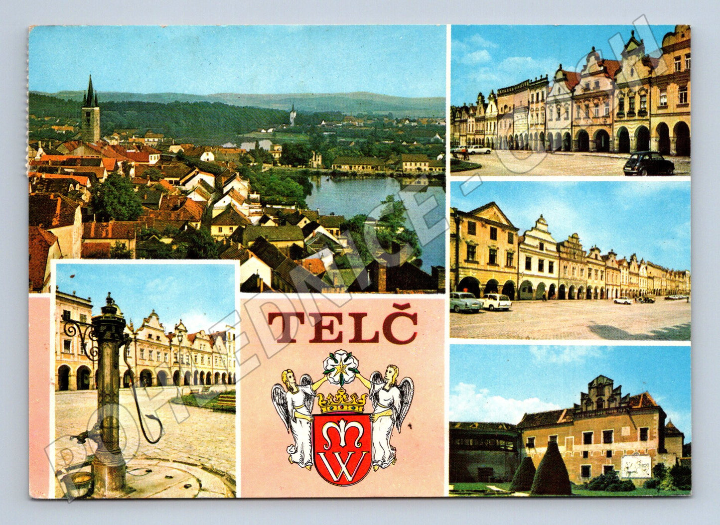 Pohlednice Telč – památková rezervace, ČSSR (M15075)