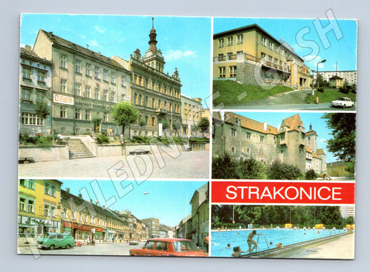 Pohlednice Strakonice – koláž města 1987 (M15078)