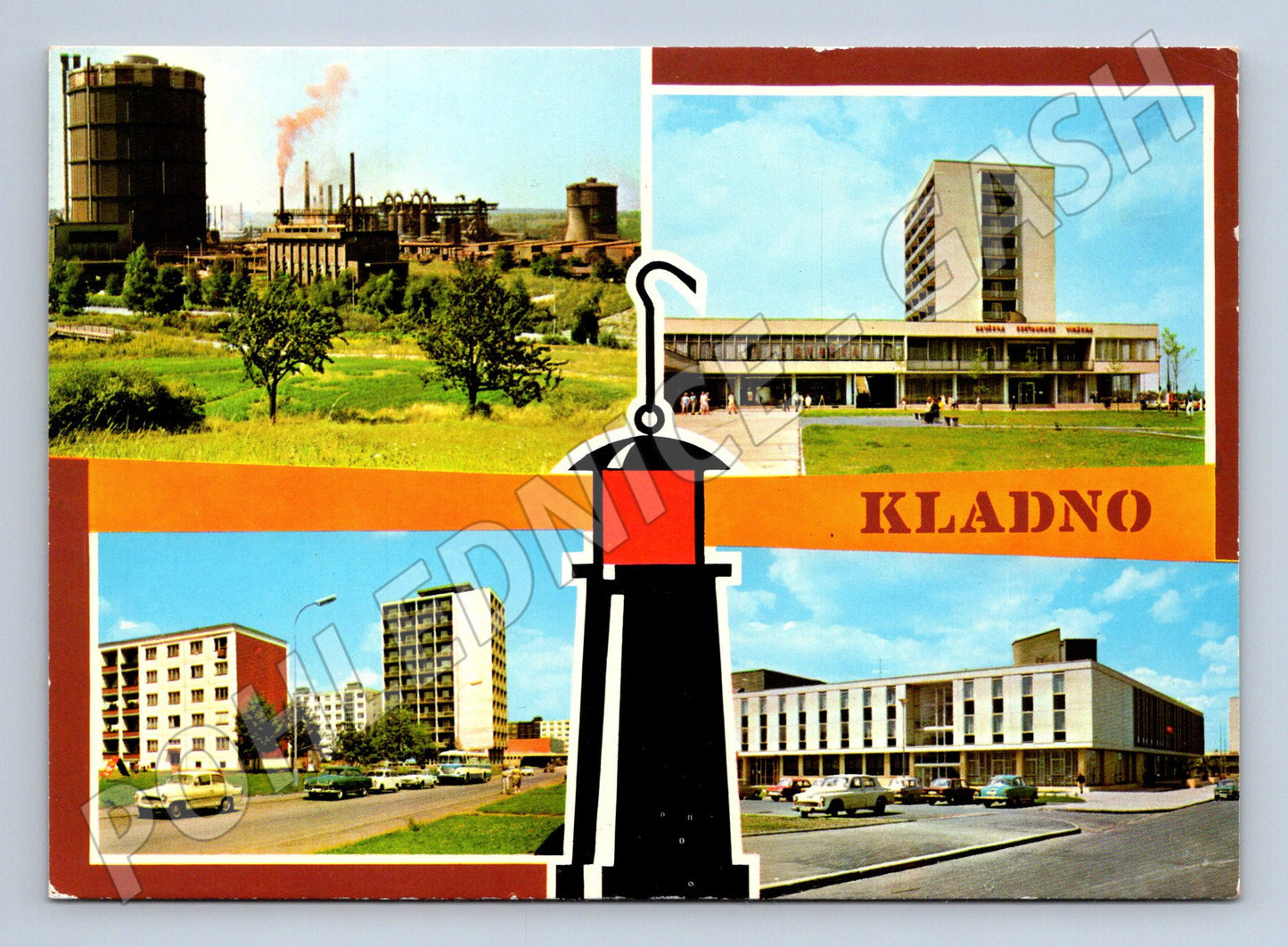Pohlednice Kladno – průmysl a sídliště 1978 (M15085)