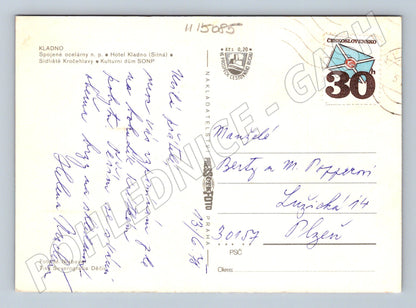 Pohlednice Kladno – průmysl a sídliště 1978 (M15085)