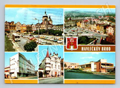 Pohlednice Havlíčkův Brod – koláž, odeslaná 1981 (M15091)