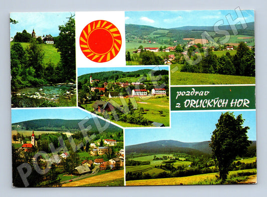Pohlednice Orlické hory – více pohledů 1977 (M15100)