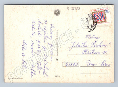 Pohlednice Orlické hory – chata na Šerlichu 1974 (M15103)