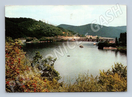 Pohlednice Slapy – přístaviště pod přehradou (M15107)