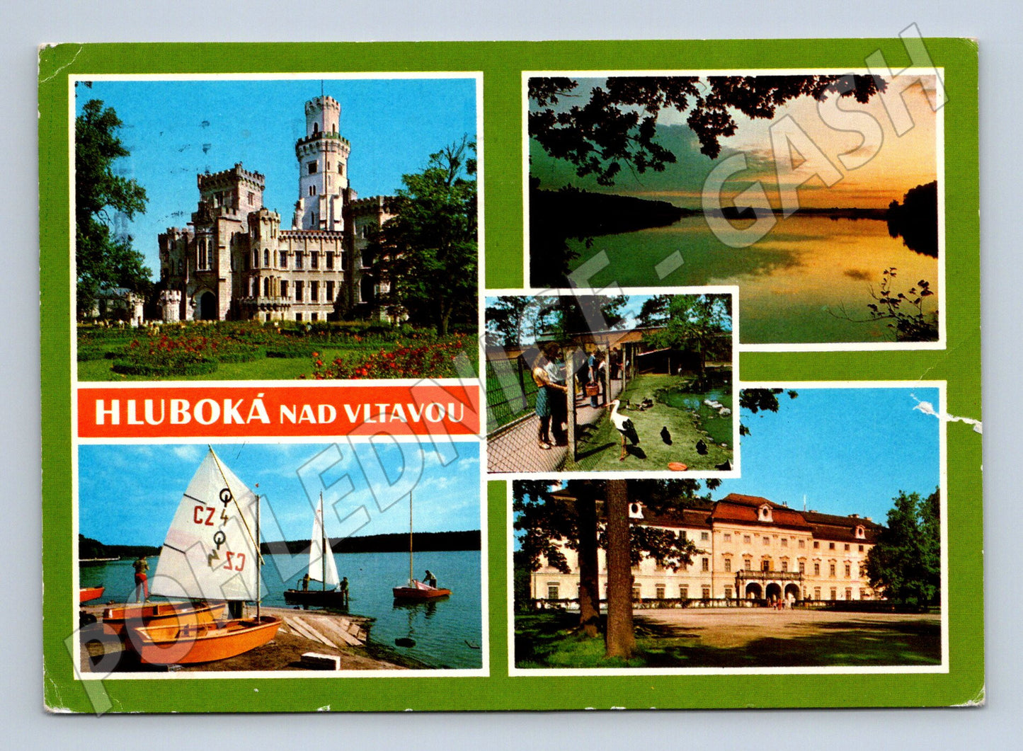 Pohlednice Hluboká nad Vltavou – zámek a okolí (M15108)