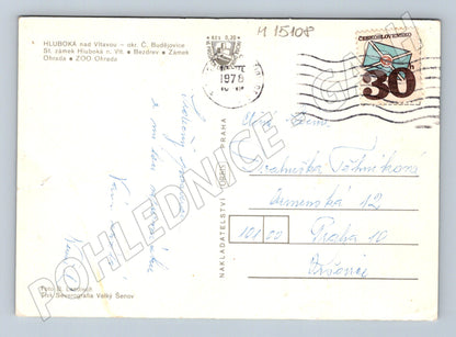 Pohlednice Hluboká nad Vltavou – zámek a okolí (M15108)