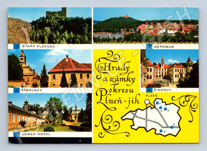 Pohlednice Hrady a zámky okresu Plzeň-jih (M15109)