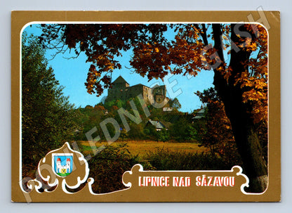 Pohlednice Lipnice nad Sázavou – hrad, odeslaná 1975 (M15112)