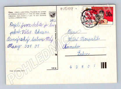 Pohlednice Plasy – klášter a historické budovy (M15119)