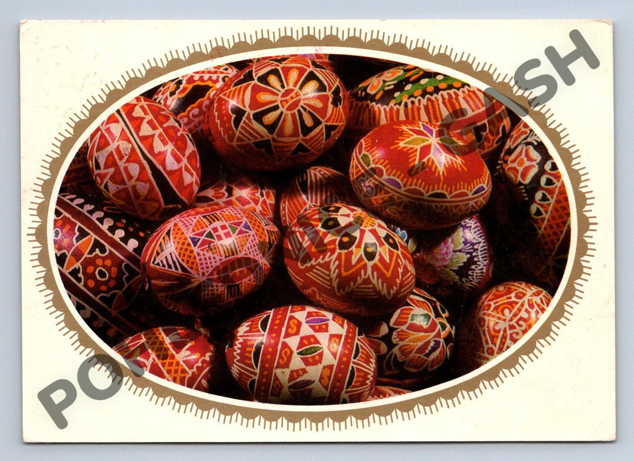 Pohlednice Velikonoční ručně zdobené kraslice (M1512)