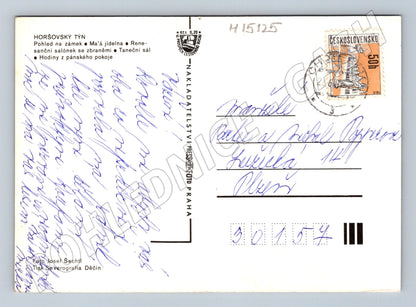 Pohlednice Horšovský Týn – zámek, interiéry (M15125)