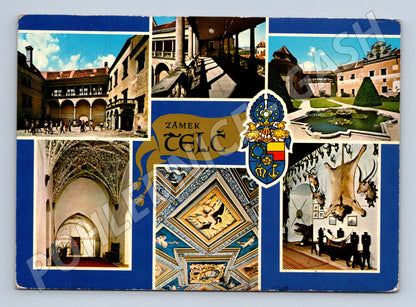 Pohlednice Zámek Telč – více pohledů, odeslaná (M15131)