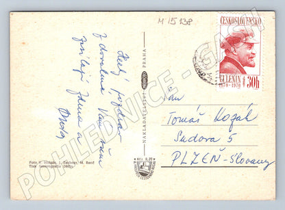 Pohlednice Orlík – zámek, interiéry 1970 (M15138)