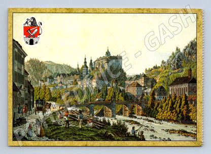 Pohlednice Hrad Loket – kolorovaný historický motiv (M15140)
