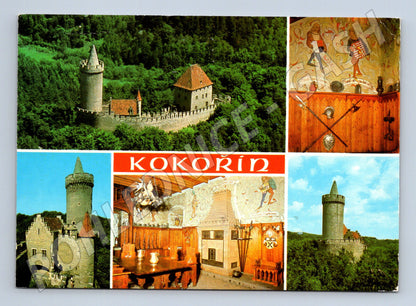Pohlednice Kokořín – hrad, popsaná 1980 (M15141)