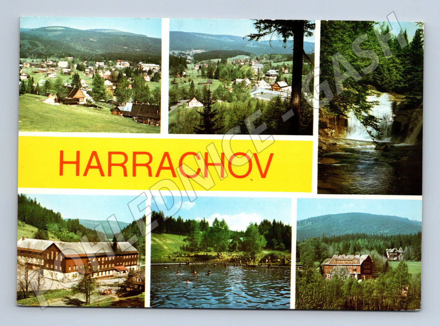 Pohlednice Harrachov – Mumlavský vodopád a koupaliště (M15157)
